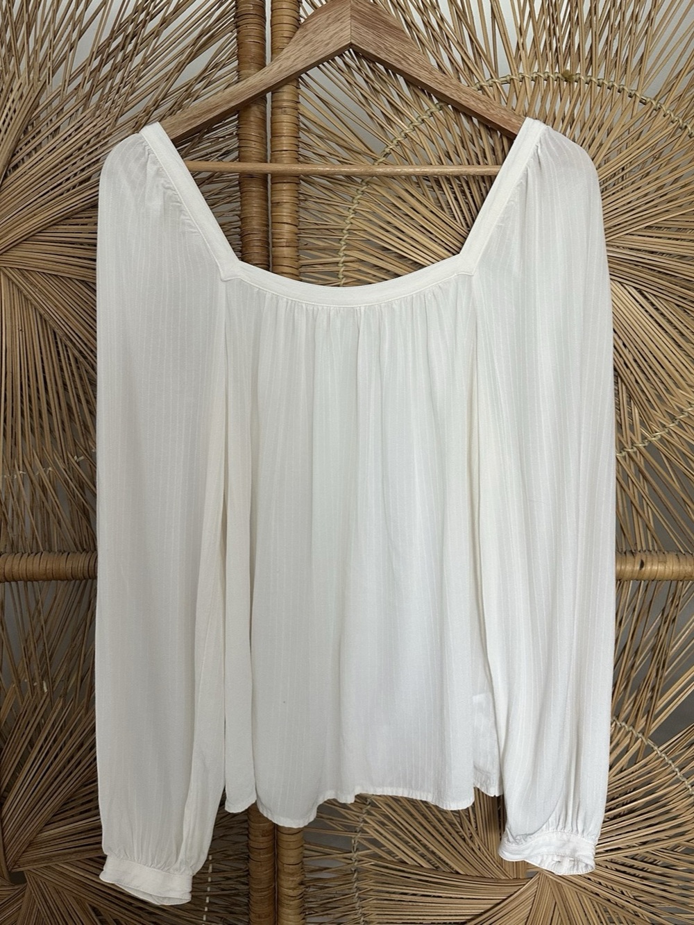 a. new day Long Sleeve Blouse in White Size XS Like New